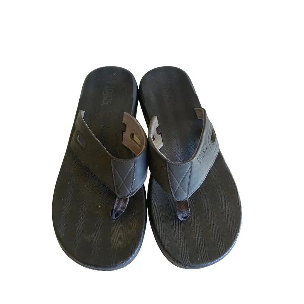Flojos Black Flip Flop Men's Size 12‎